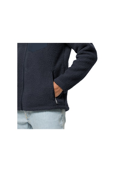 Jack Wolfskın Jack Wolfskin Kingsway Erkek Mavi Polar Ceket 1010 Lacivert