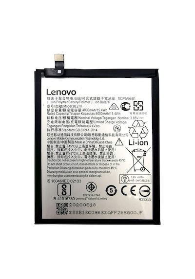 Lenovo K6 Note Pil Batarya K53a48 - Bl-270 - 4000 Mah - A Kalite Gns2625818