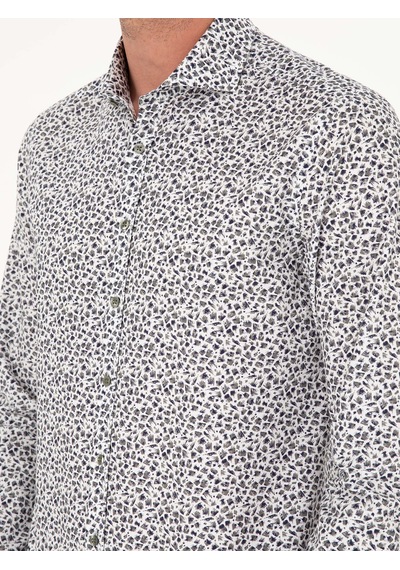 Cacharel Haki Slim Fit Uzun Kollu Gömlek Yeşil Cacharel Haki Slim Fit Uzun Kollu Gömlek Yeşil