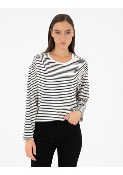 Pierre Cardin Kadın Ekru Sweatshirt 50290987-vr019 Ekru