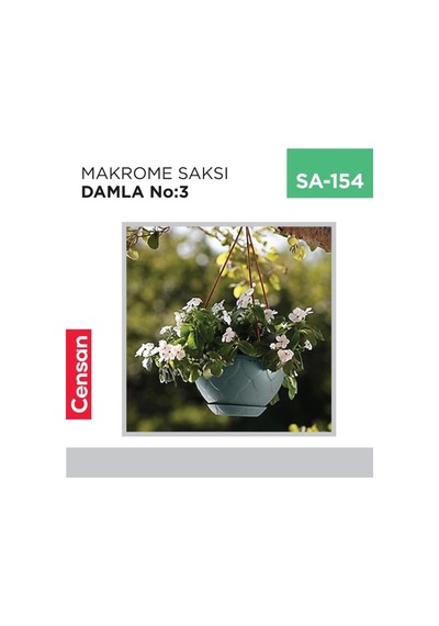 Makrome Saksı Damla No:3 4.6 Lt Çok Renkli