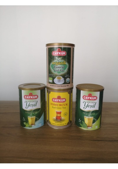 Çaykur Tomurcuk 200 G + Zümrüt Yeşil Çay 125 G + Yeşil Çay Sade 150 G + Yeşil Çay Naneli 200 G
