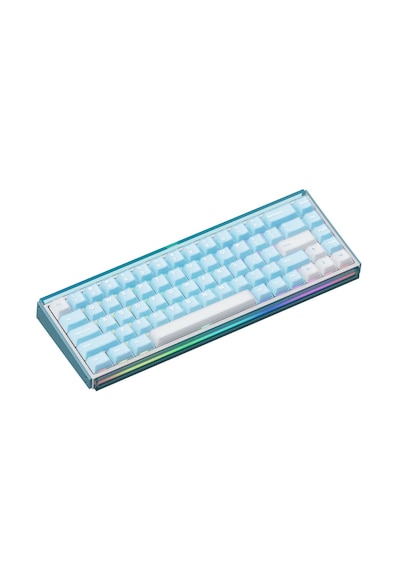 Akko Ray68 He Blue White %65 Astroaim Magnetic Switch 8k Hz Hall Effect Hotswap Argb Kablosuz İngilizce Mekanik Gaming Klavye