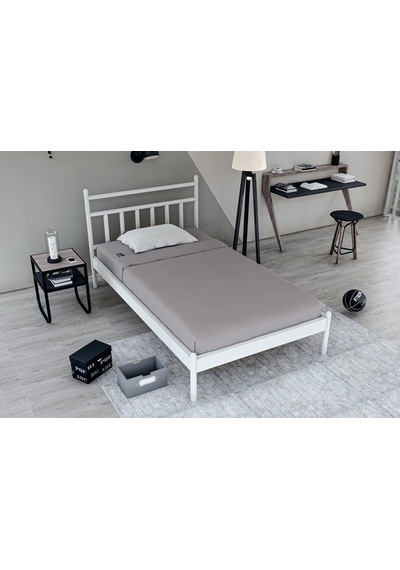 Metalia Gm 230 Lima Beyaz Tek Kişilik Karyola 90X190 Metalia Gm 230 Lima Beyaz Tek Kişilik Karyola 90X190