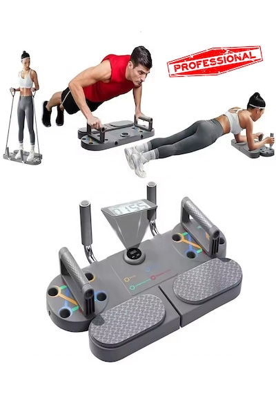Raiden St-3 Egzersiz Şınav Tahtası 3ın1 Barfiks Push-up, Plank Ve Direnç