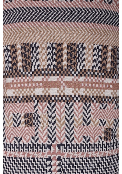 Erkek Triko Camel Bisiklet Yaka Desenli Slim Fit Pamuklu Kazak Ncs Jeans 3721-camel Camel