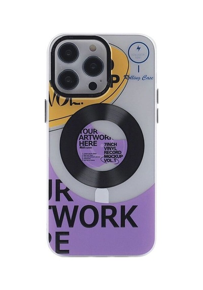Apple İphone 13 Pro Max Kılıf Apollo Magneticsafe Desenli Kapak - Apollo Şeffaf
