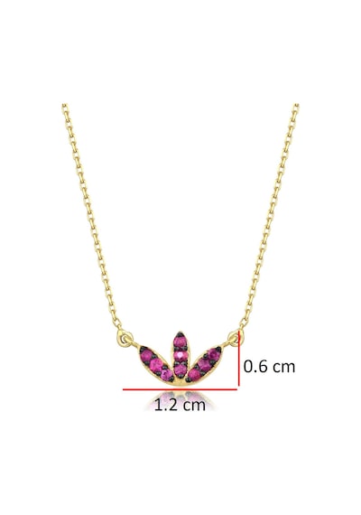Yakut Lotus Çiçeği Kolye 06418071