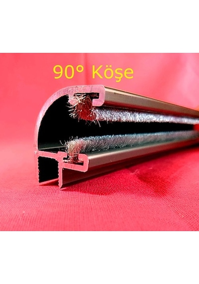 8 Mm Alüminyum Cam Balkon Fitil Bronz Renk H, H, 90°, U