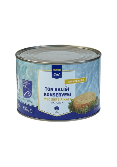 Metro Chef Ton Balığı Msc Sertifikalı 1705g Ayçiçek Yağında İri Parçalı 2'li Ekonomik Paket - 2 Tarı