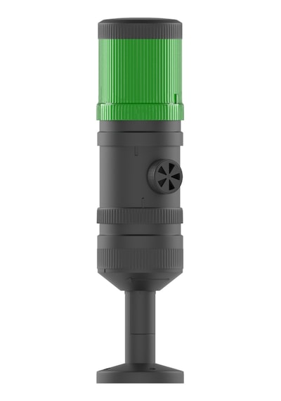 Mesan Ø70 1 Kat Işıklı Kolon Sabit Ampul Buzzer Tüp Montaj Yeşil 24vdc Ms 411.2.24vdc