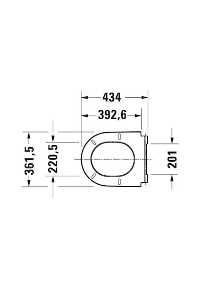 Duravit D-neo Klozet Kapağı, Yavaş Kapanır Beyaz, 0021690000 Beyaz