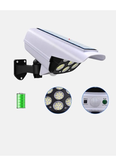 Solar Bahçe Aydınlatması Su Geçirmez Ip66 Pır Sensörlü Uzun Çalışma Süreli .