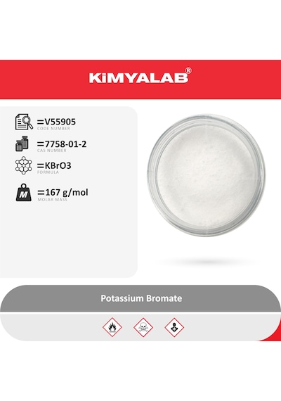 Kimyalab Potasyum Bromat Potassium Bromate 500 G
