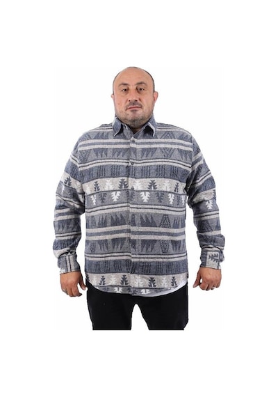 Moc Grande Mocgrande Oduncu Gömlek Mc Rug Print 22211 Indıgo İndigo