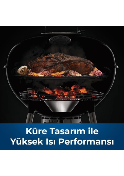 Premium 22 Kömürlü Mangal - 57cm Siyah