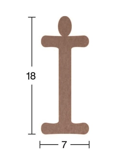 Harf Ahşap Obje 18Mm - I (466954212)