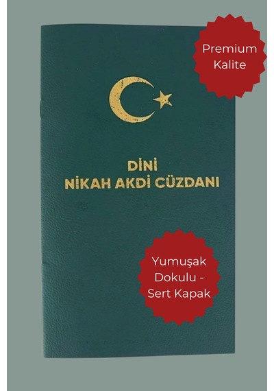 Nikah Töreni Hatıra Cüzdanı 54 Farzlı -yumuşak Dokulu Sert Kapak