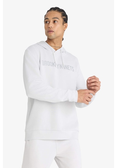 Defacto NBA Brooklyn Nets Standart Fit Kapüşonlu Jakarlı Sweatshirt C8916AX24AU Gri