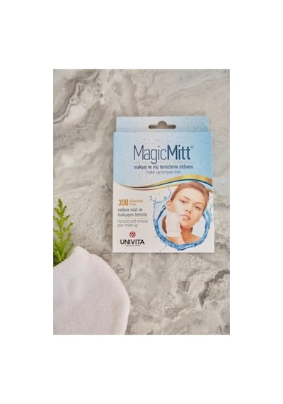 Magic Mitt 300 Kullanımlık Mikrofiber Makyaj Ve Yüz Temizleme Eldiveni - Su Ile Temizleme Kolaylığı 5, Beyaz, Standart