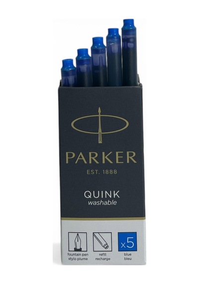 Parker Dolma Kalem Kartuşu Quink Yıkanabilir Mavi 50 Li Paket 1950383