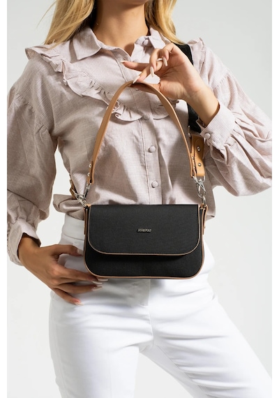 Just Polo Kadın Yeni Sezon Lakos El Ve Omuz Çantası 236005mh Siyah - Camel 38190646