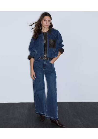 İpekyol Kumaş Mix Denim İndigo Kadın Ceket Iw6260005124