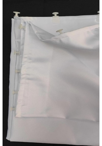 Tr Ekru Saten Güneşlik Perde - Ecru Color Satin Sunshade Curtain Thick Fabric High Quality Ekru 300 X 180 Genel