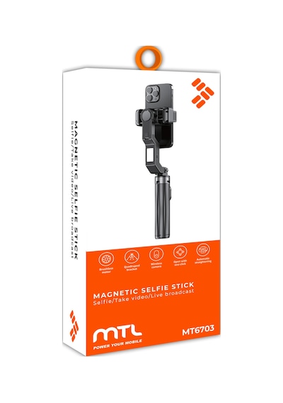 Gimbal Sabitleyici Ve Tripod Bluetooth Kumandalı 9 Renk Led Işıklı Selfie Çubuğu Mt6703