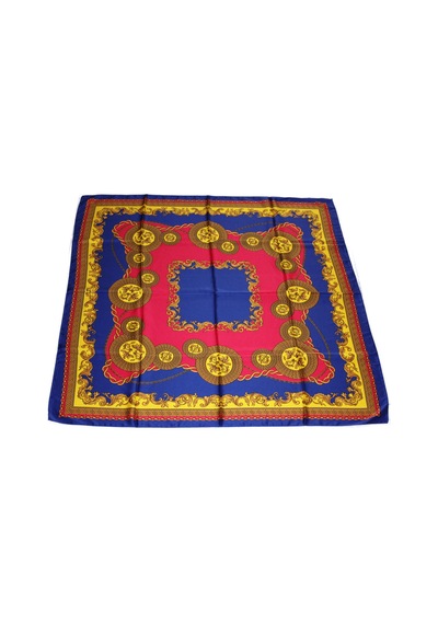 Tikitonki Geometrik Desenli Karışık Renkli Eşarp - 90x90cm Karışık Karışık