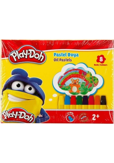 Pastel Boya- Play-doh 8 Renk Çok Renkli
