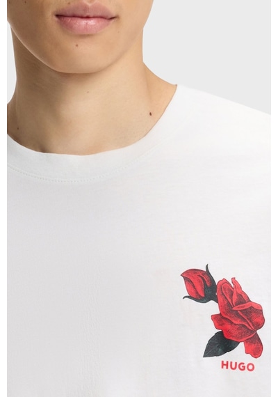 Hugo Erkek T Shirt 50564024 102 Ekru