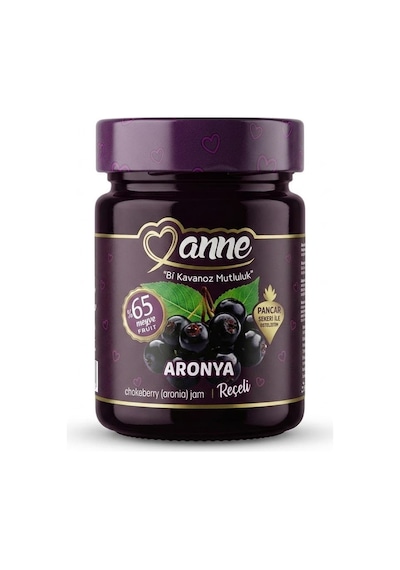 Aronya Reçeli %65 Meyveli 400 Gr