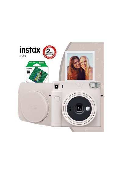 Fujifilm Instax SQ1 Fotoğraf Makinesi + Seti 3 Beyaz