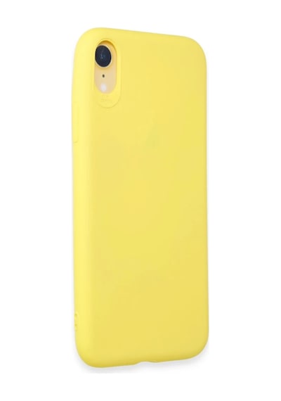 Apple Uyumlu iPhone Xr Uyumlu Kılıf First Silikon - Sarı