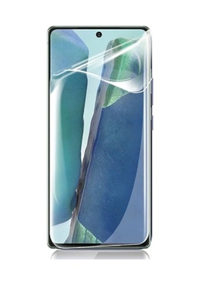 Samsung Galaxy Note 20 İle Uyumlu Şeffaf Esnek Kavisli Ekranı Tam Kaplayan Pet Ekran Koruyucu