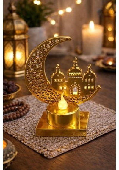 Gold Cami Pilli Led Işık, Askılı Fener Süsü Sarı Işıklar Peri Işıkları Aydınlatmalı Şerit Led Ramazan Süsü Led Işık 3 Renk