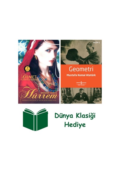 Moskof Cariye Hürrem Cep Boy + Geometri + Dünya Klasiği Hediye