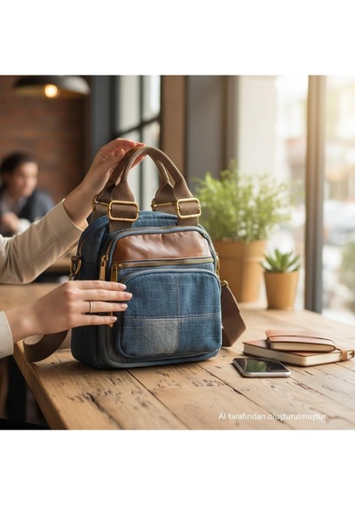 Guja C1012 Kadın Denim El Ve Sırt Çantası Kot Mavi Kot Lacivert