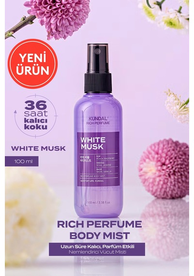 Kundal Rich Perfume Body Mist White Musk 100 ML