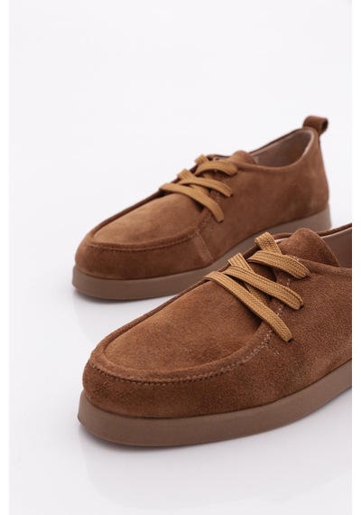 Dgn 805 Kadin Oxford Ayakkabi Caramel Süet