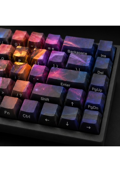 Özel Lol Odyssey Aatrox 68 Tuş Pbt Cherry Profil Boya Süblimasyon Yan Baskılı Mekanik Klavye Keycaps Seti