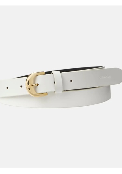 Calvin Klein Casual Pin Buckle 25mm Beyaz Kadın Kemer