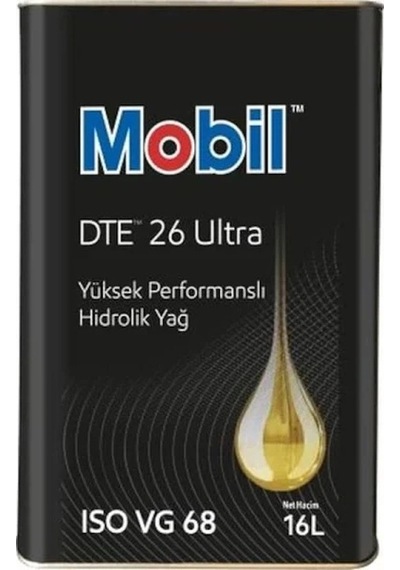 Mobil DTE 26 Ultra Iso VG 68 - Yeni Nesil Seri  Hidrolik Sistem Yağı 16 L