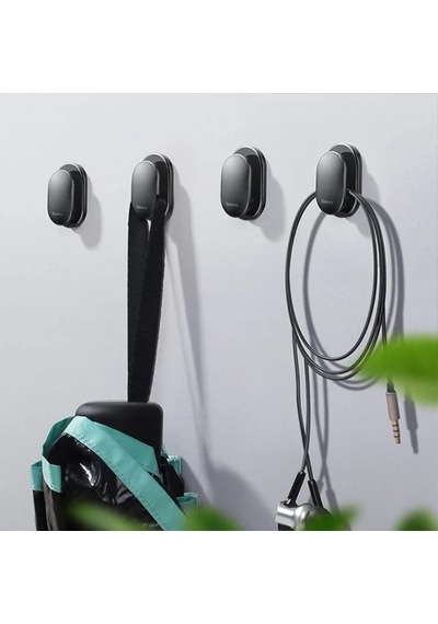 Baseus Small Shell Car Mount Holder 4parça Araç İçi Tutucutoparlayıcı- 5775 Siyah