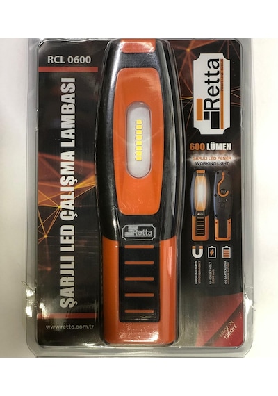 Retta Rcl0600 Retta Şarjlı Led Fener Siyah