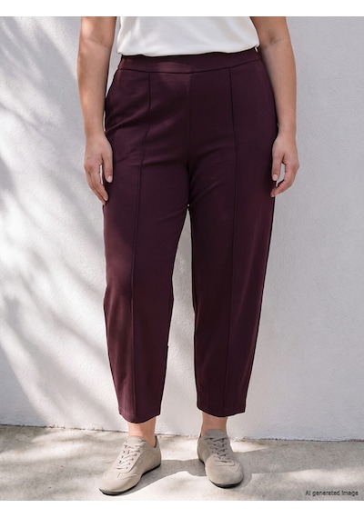 Lcw Curve Bordo Büyük Beden Soft Touch Kadın Pantolon