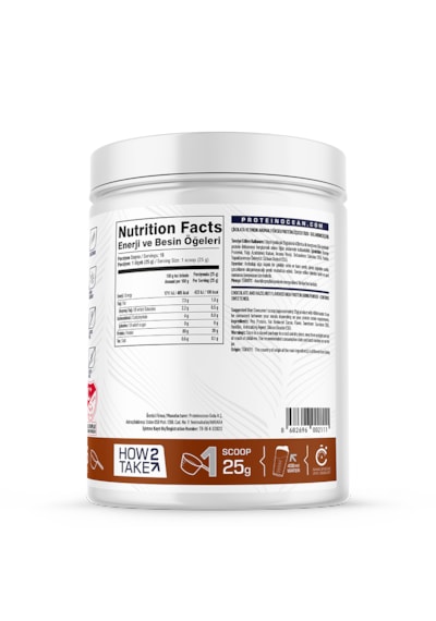 Protein Ocean Pea Proteın Chocolate & Hazelnut / 400 G - 16 Servis Çikolata - Fındık