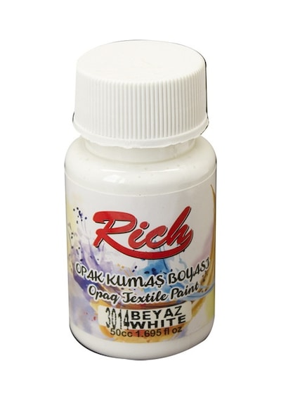 Rich Opak Kumaş Boyası 50 Cc. 3014 Beyaz