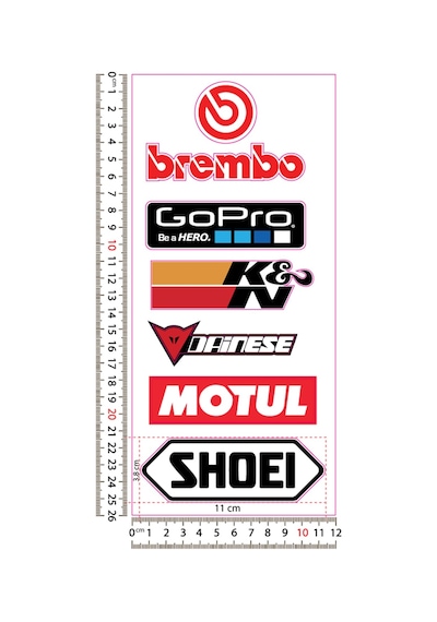 6'Lı Reflektif Sticker Set N11.22400 6'Lı Reflektif Sticker Set N11.22400